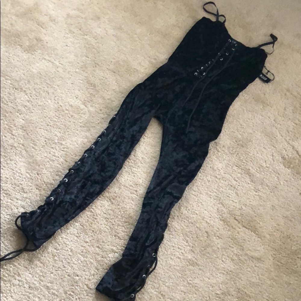 Black velour jumper